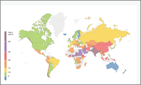 رتبه ایران از نظر کیفیت و آلودگی هوا در جهان 1 رتبه ایران از نظر کیفیت و آلودگی هوا در جهان