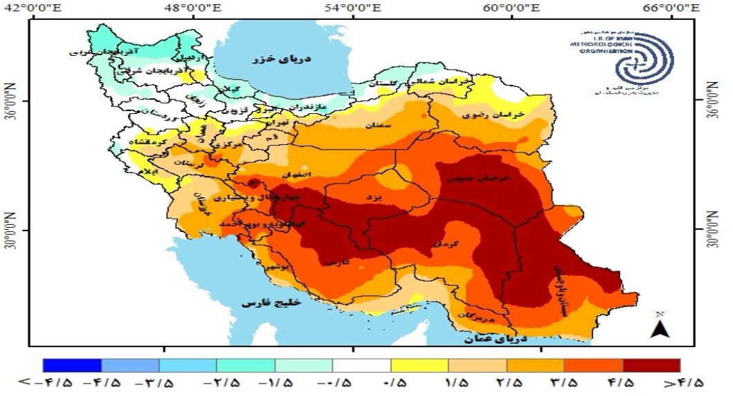 ثبت بارش کمتر از بلند مدت در کشور/ تجربه ترسالی خفیف تا شدید در ۱۴ استان