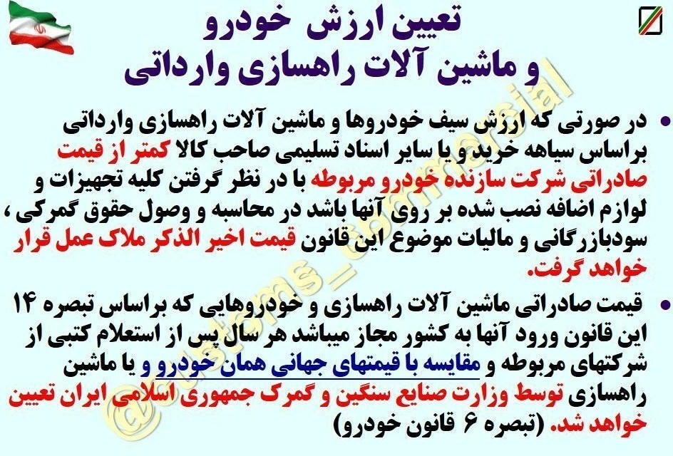 گمرک جمهوری اسلامی ایران , 