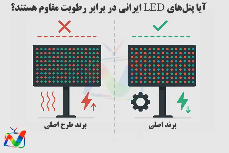 آیا پنل‌های LED ایرانی در برابر رطوبت مقاوم هستند؟