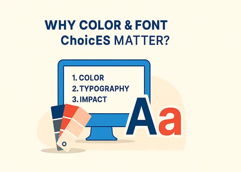 رنگ و فونت مناسب در آسترا