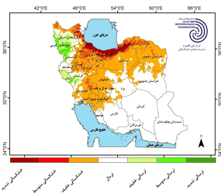 پیش بینی بارش استان ها و تحلیل کارنامه بارش کشور در سال زراعی ۱۴۰۴ 3 پیش بینی بارش استان ها و تحلیل کارنامه بارش کشور در سال زراعی ۱۴۰۴