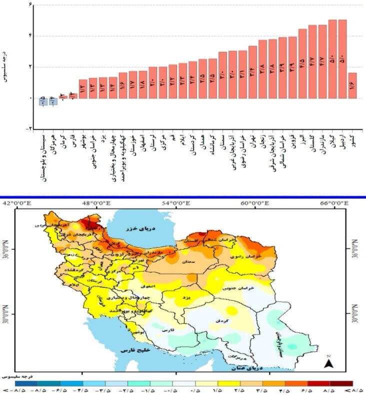 پیش بینی بارش استان ها و تحلیل کارنامه بارش کشور در سال زراعی ۱۴۰۴ 4 پیش بینی بارش استان ها و تحلیل کارنامه بارش کشور در سال زراعی ۱۴۰۴