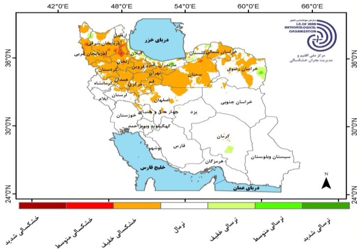 تضاد اقلیمی در هفته سیوششم؛ بارش فراتر از نرمال در گیلان و کمبارشی در بیشتر مناطق کشور 3 ا